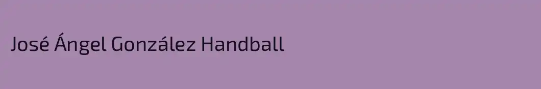 José Ángel González Handball